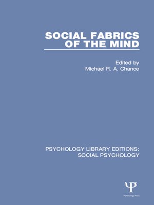 cover image of Social Fabrics of the Mind